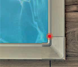 Bord alumium piscine