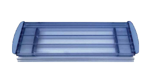 Volet polycarbonate transparent bleu