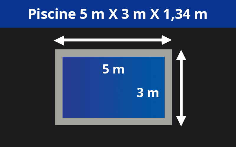 5m X 3m x 1.34m