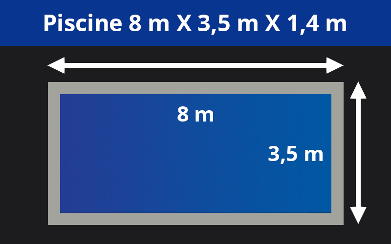 8m X 3.5m x 1.4m