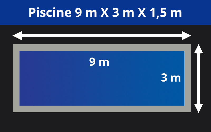 9m X 3m x 1.5m