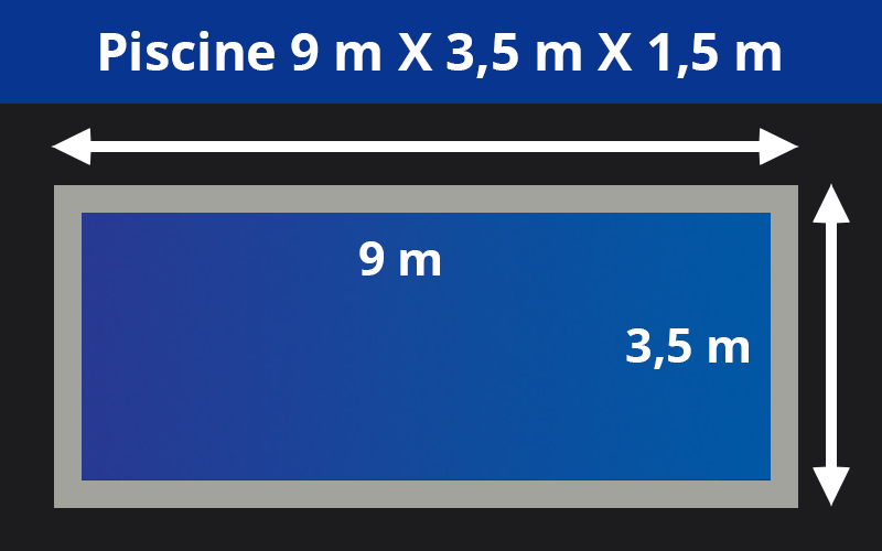 9m X 3.5m x 1.5m