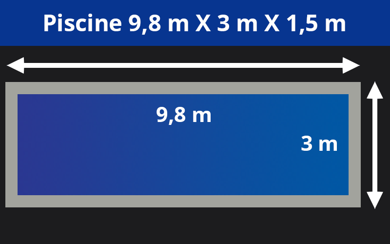 9.8m X 3m x 1.5m