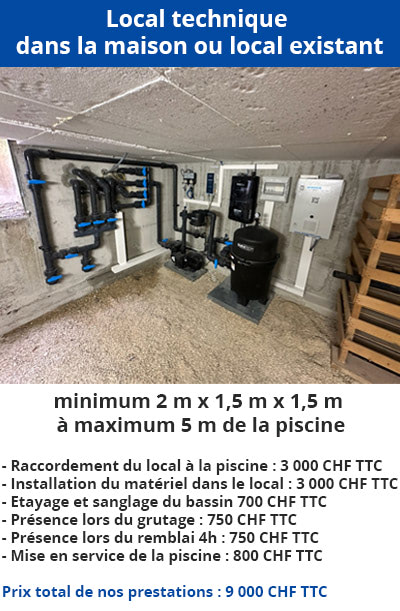 Local technique dans la maison ou local existant